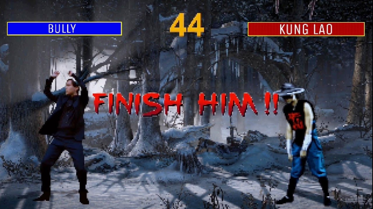 Bully Maguire makes a FATALITY in the game MORTAL KOMBAT.
