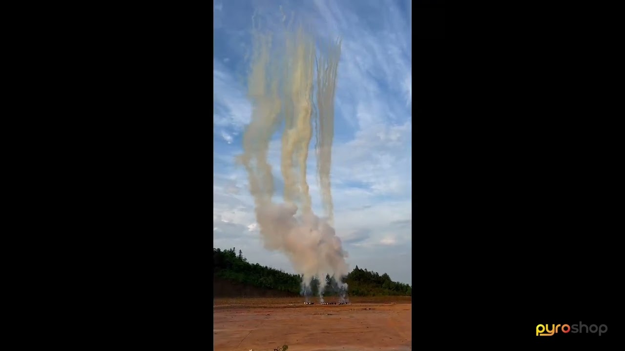 ERUPTION DE FUMEE 19 COUPS BLANC