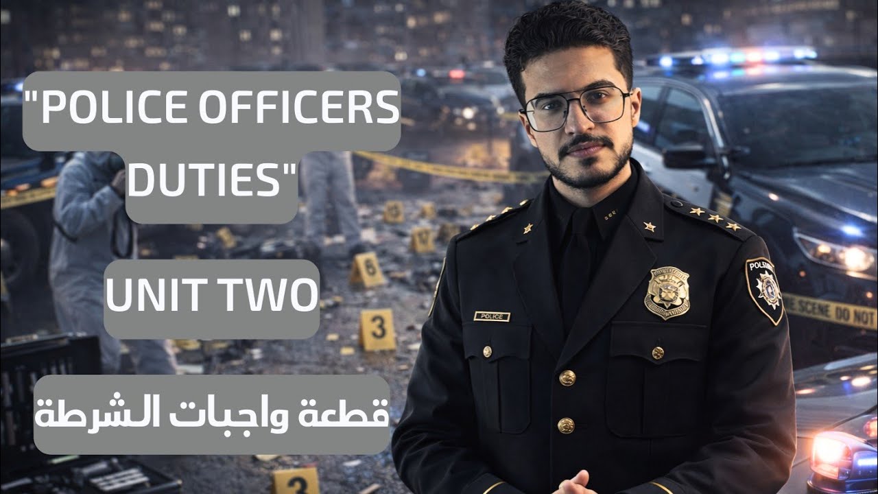 تفصيخ قطعة واجبات ضباط الشرطة | Unit Two | المنهج الجديد | أستاذ سديف حيدر | 2026