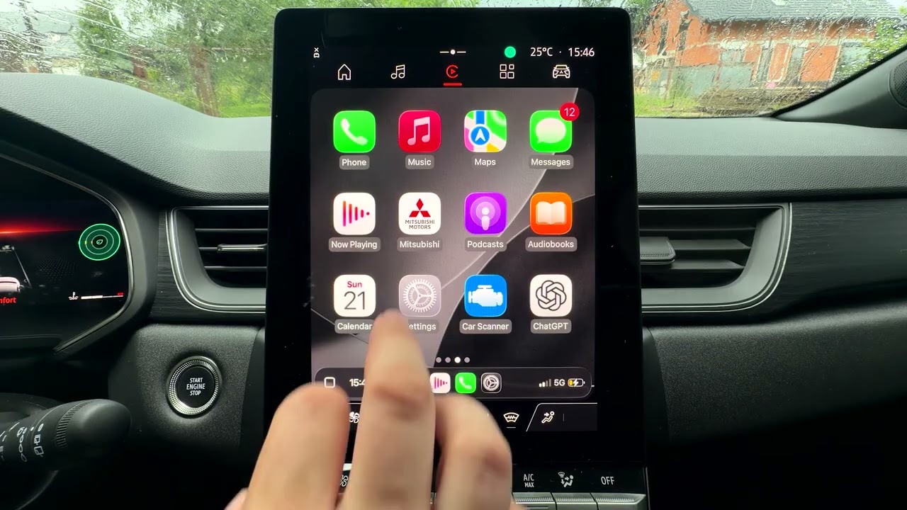 MITSUBISHI Grandis &mdash; Как включить цветовые фильтры CarPlay