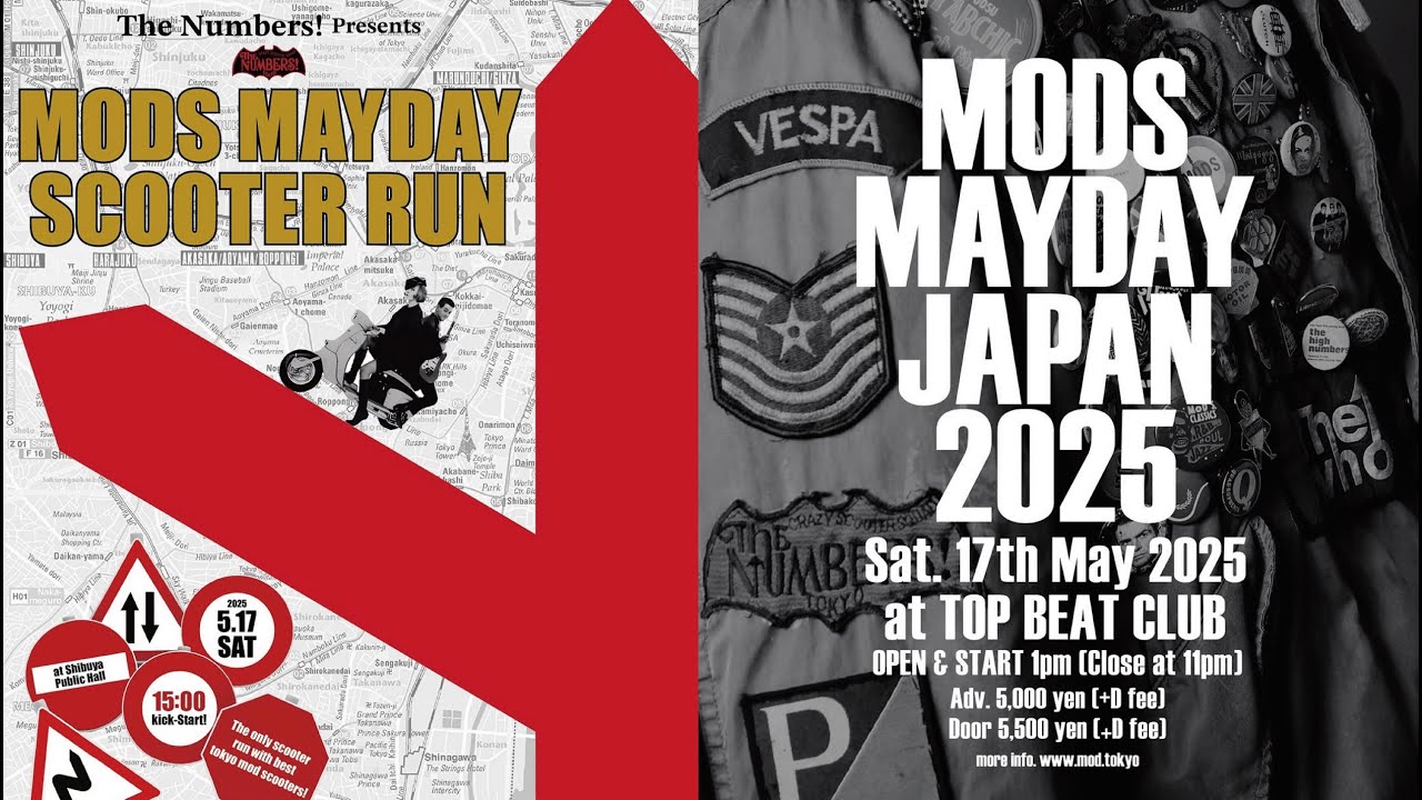 MODS MAYDAY JAPAN 2025　モッズメーデージャパン2025