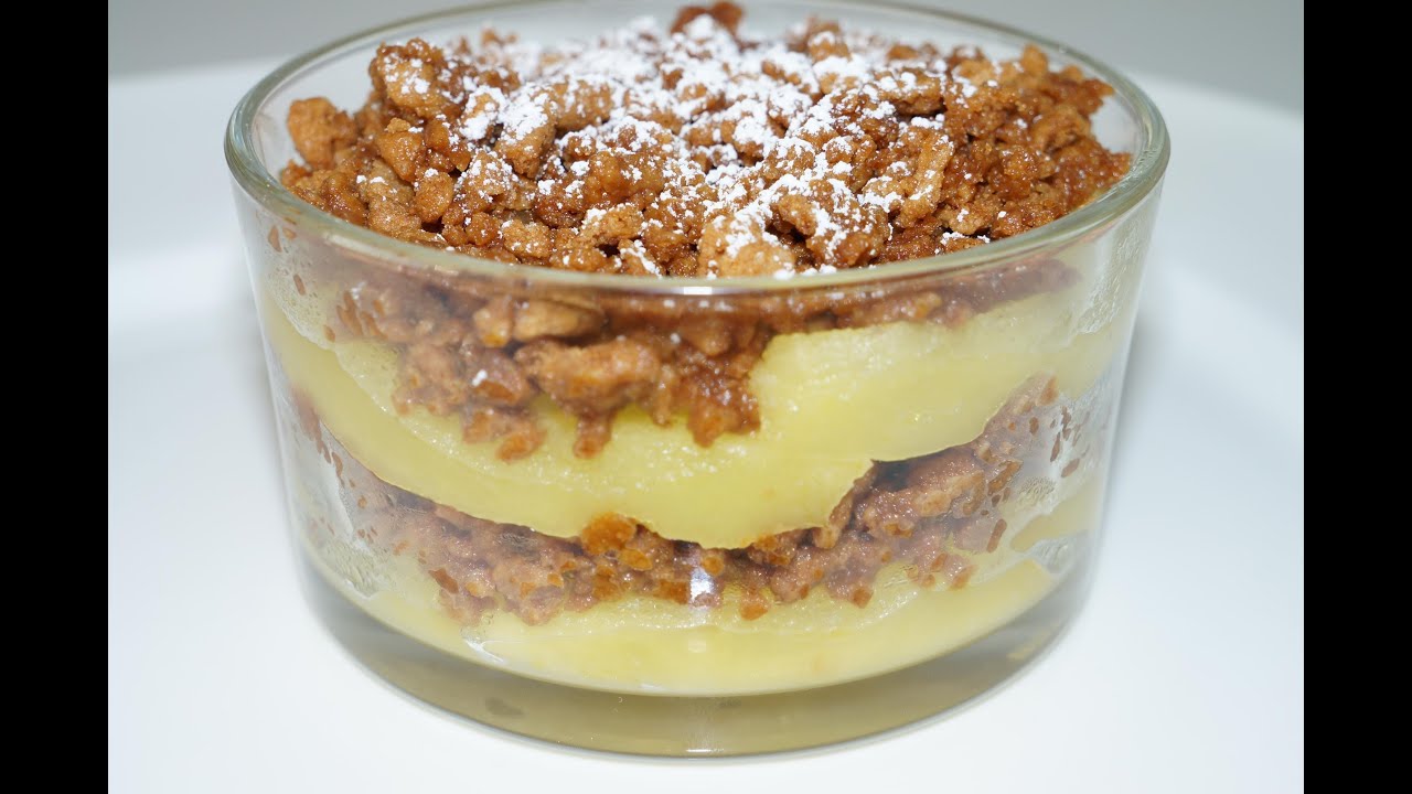 CRUMBLE POMME ET SPÉCULOOS FACILE ET RAPIDE