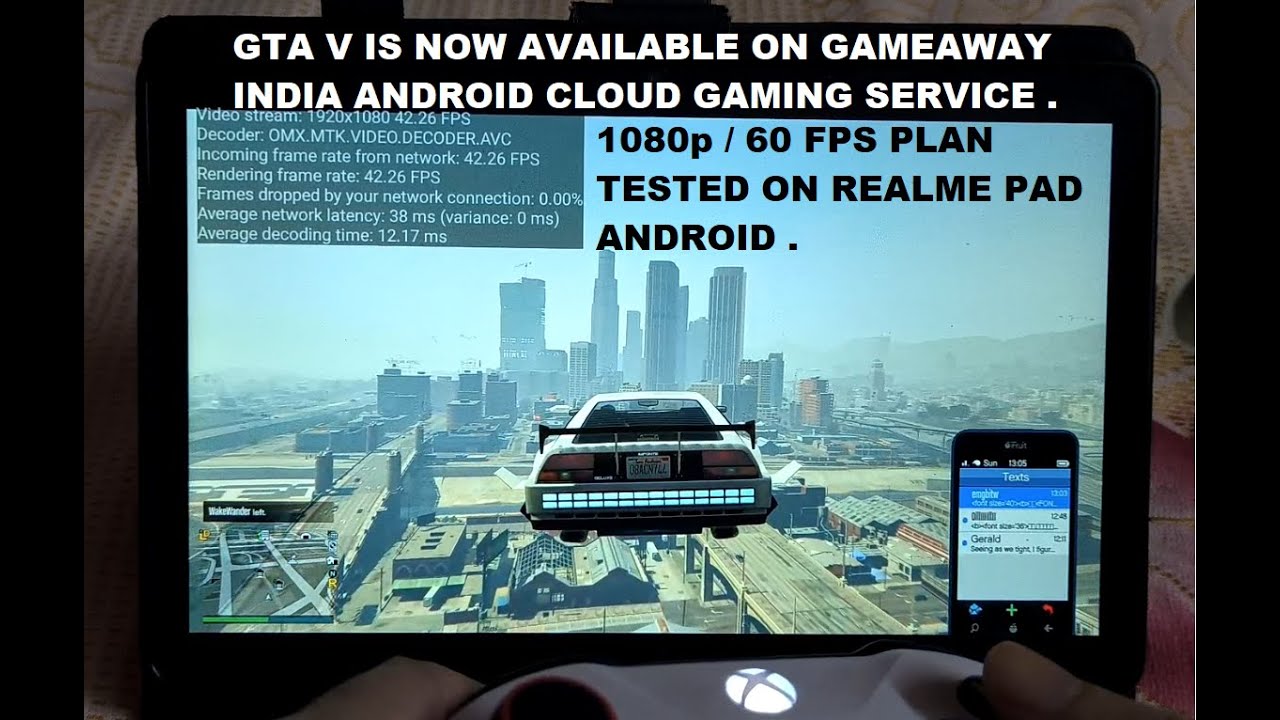 Realme Pad GTA V / Online Gameplay GameAway India Android Cloud Gaming | 1080p/60 FPS Hourly Plan