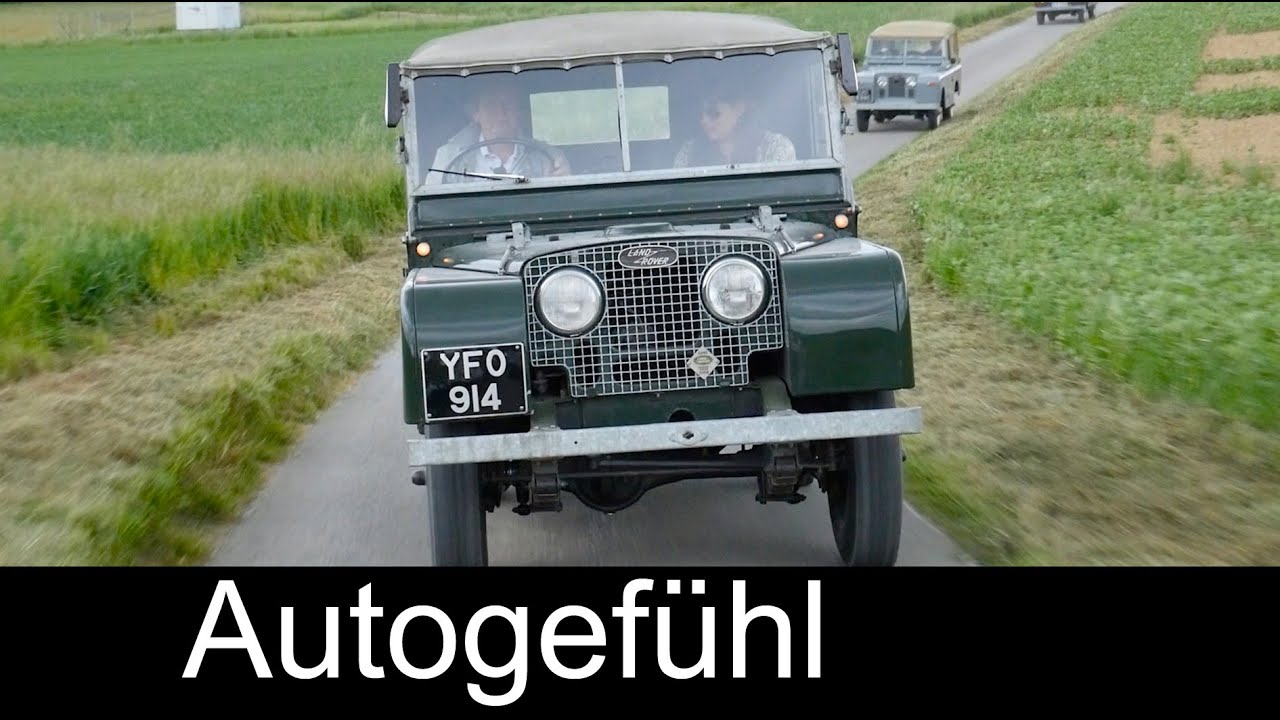 Land Rover Defender series heritage vintage vehicles parade Oldtimer