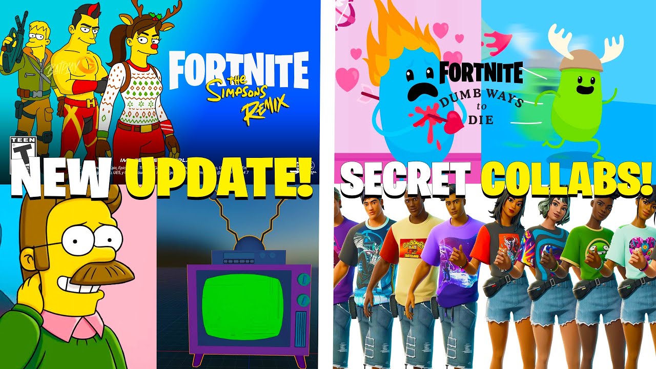 Завтра &mdash; финальное обновление Fortnite! (трансляция, сотрудничество с DWTD, утечка обликов Симпсо...