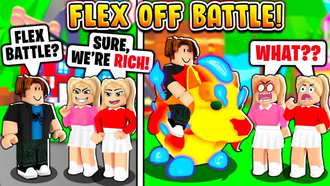 FLEX OFF BATTLE! NOOB WITH A *MEGA NEON* GUARDIAN LION! (Roblox Adopt Me)