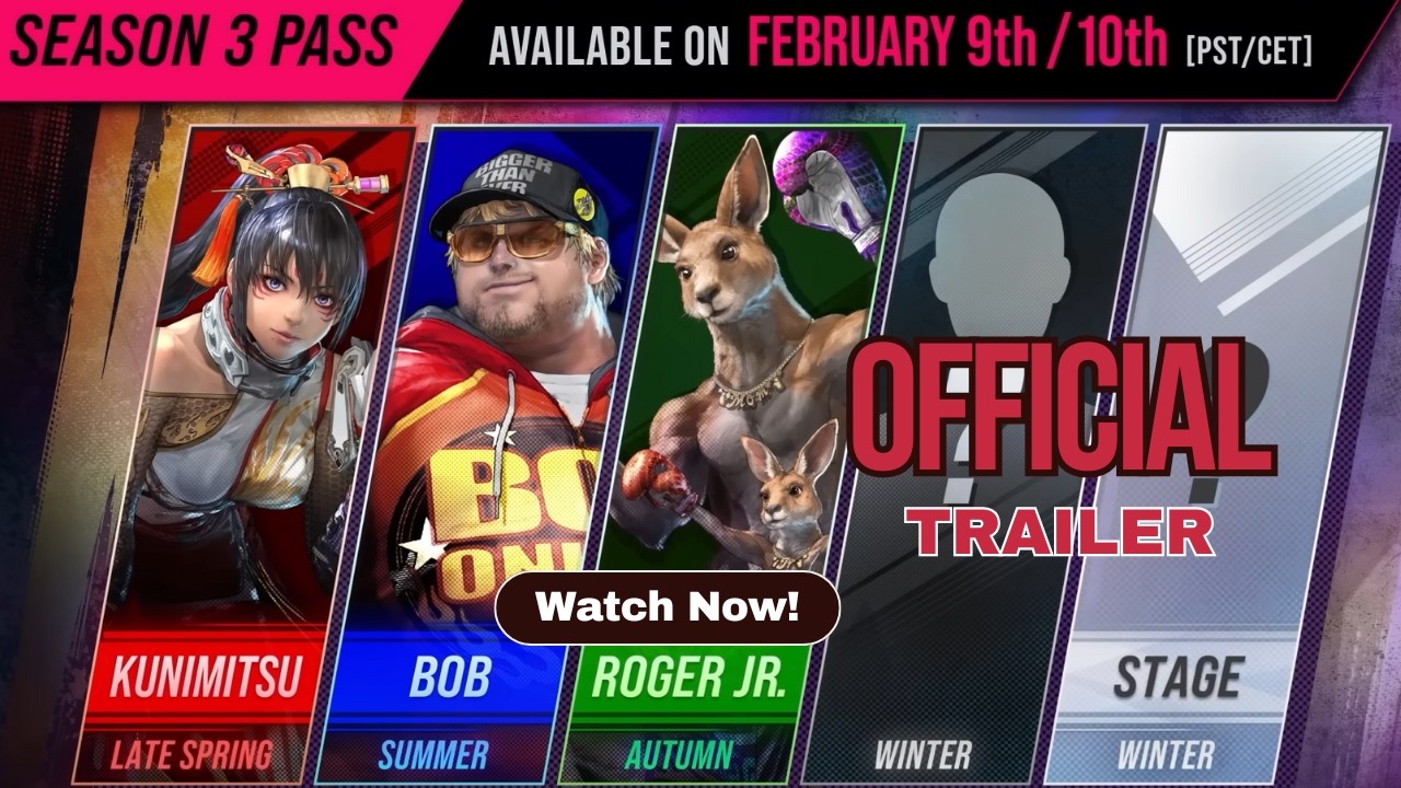 TEKKEN 8 — Season 3 Official Trailer | New Fighters, Balance & Features 🔥