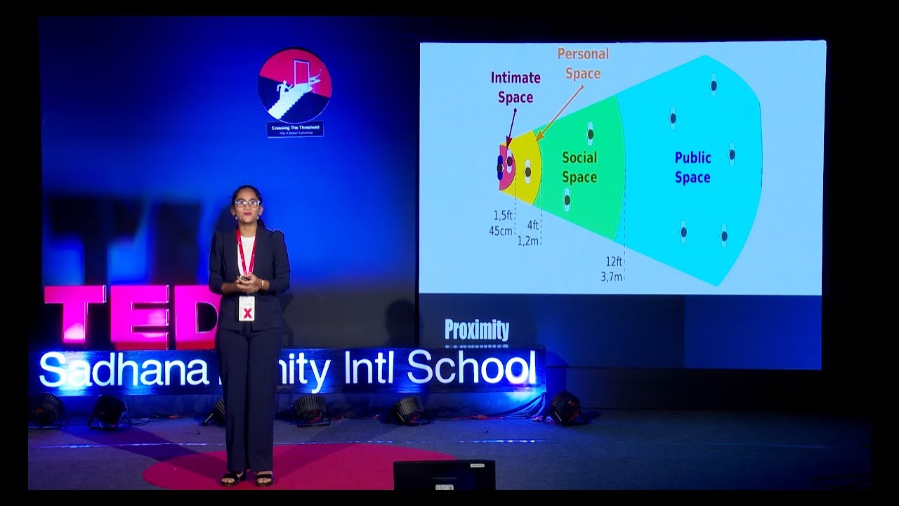 Relation between proxemics and kinesics | Tanisha Behera | TEDxSadhana Infinity Intl School