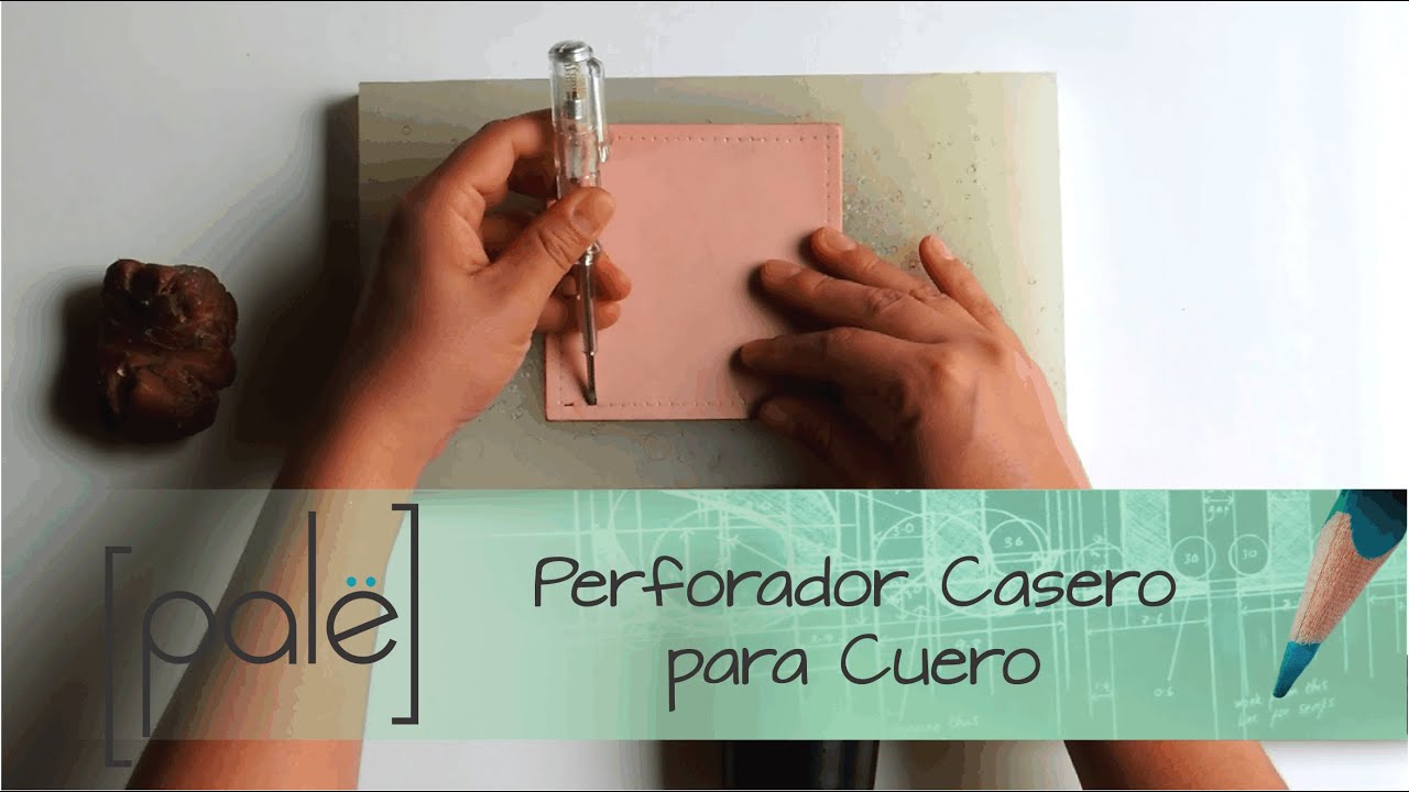 PERFORADOR CASERO PARA CUERO#cuero #hechoamano  #moldesgratis #leather