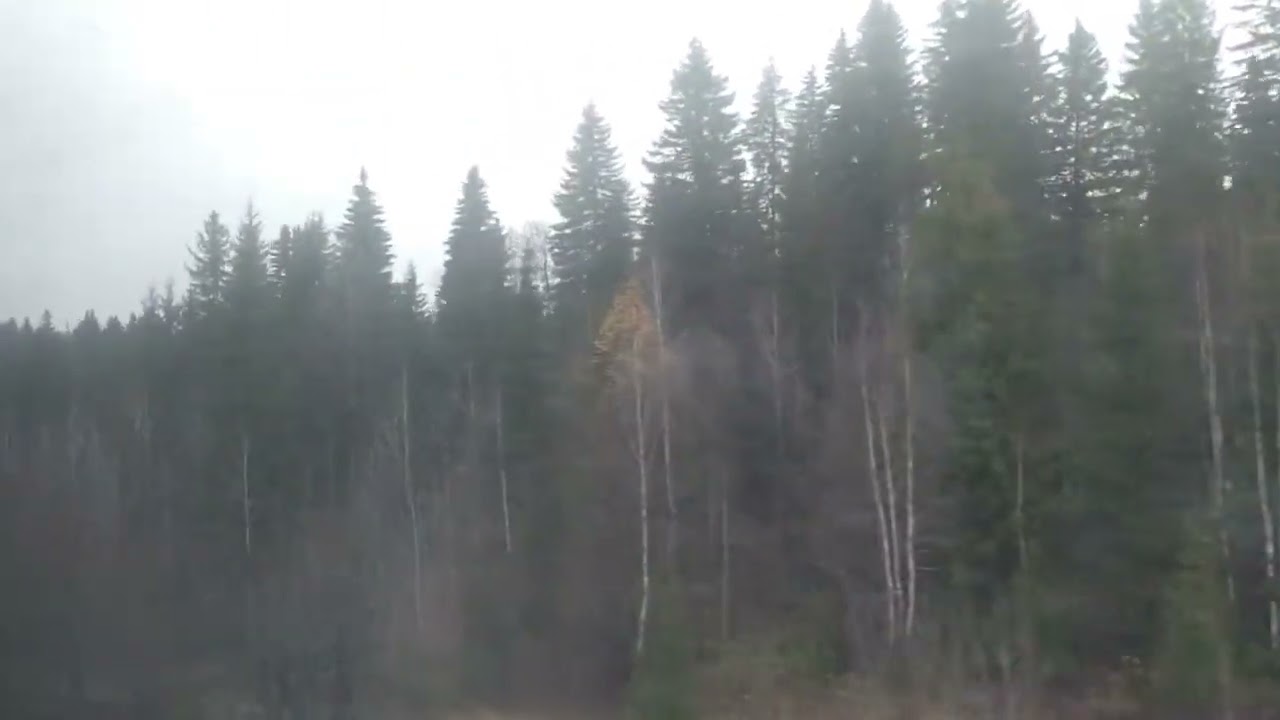 Journey from Siberia to Moscow. A View from the Train Window. Part 1А