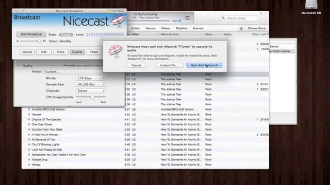 Broadcasting Live using NiceCast