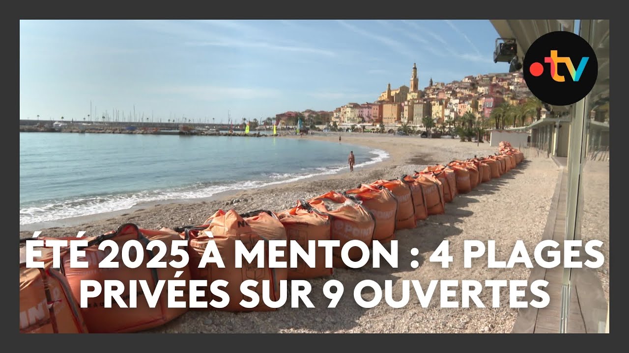 À Menton, seules quatre plages privées sur neuf pourront ouvrir pour l'été 2025