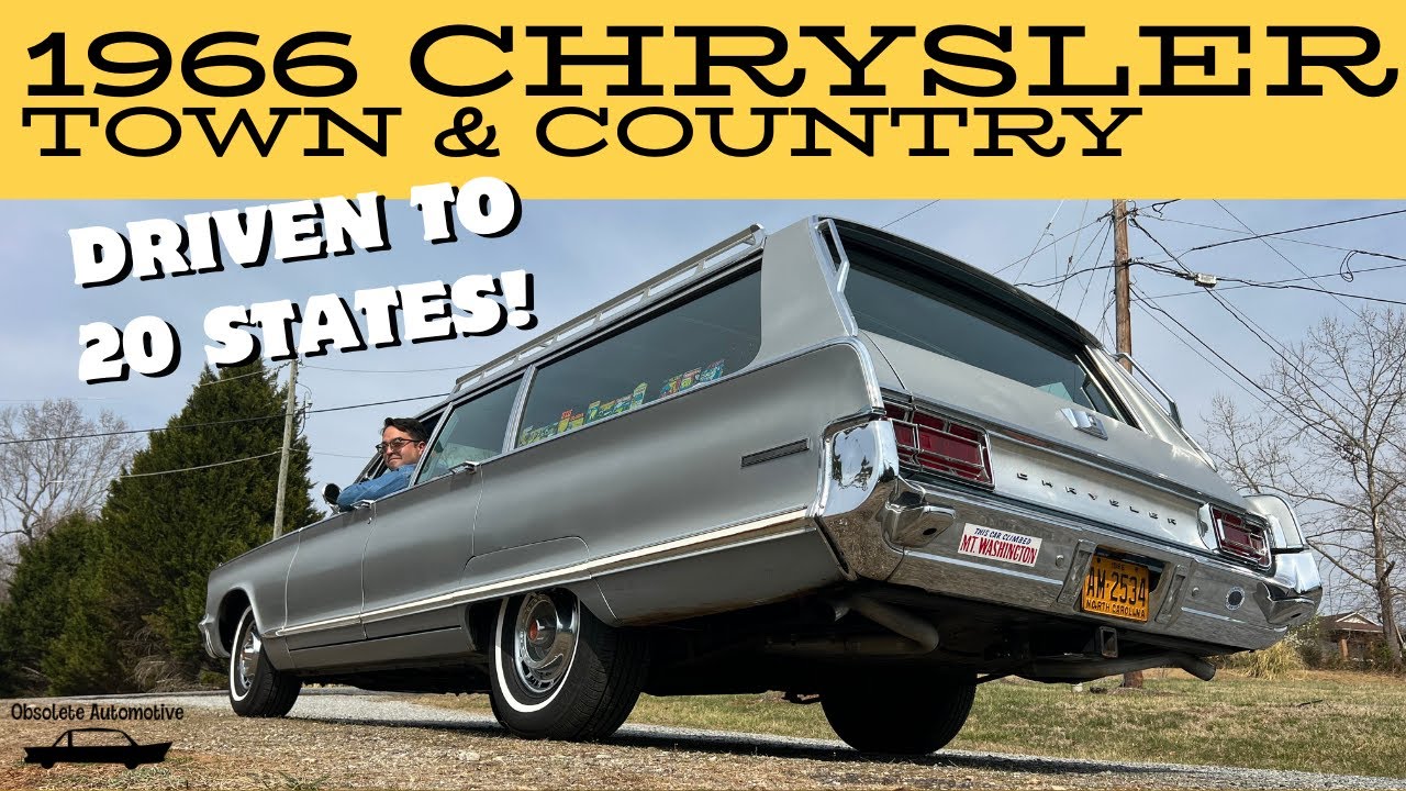 1966 Chrysler Town and Country Station Wagon! 9 Passenger MoPar 440 TNT V8 Cross Country Cruiser!