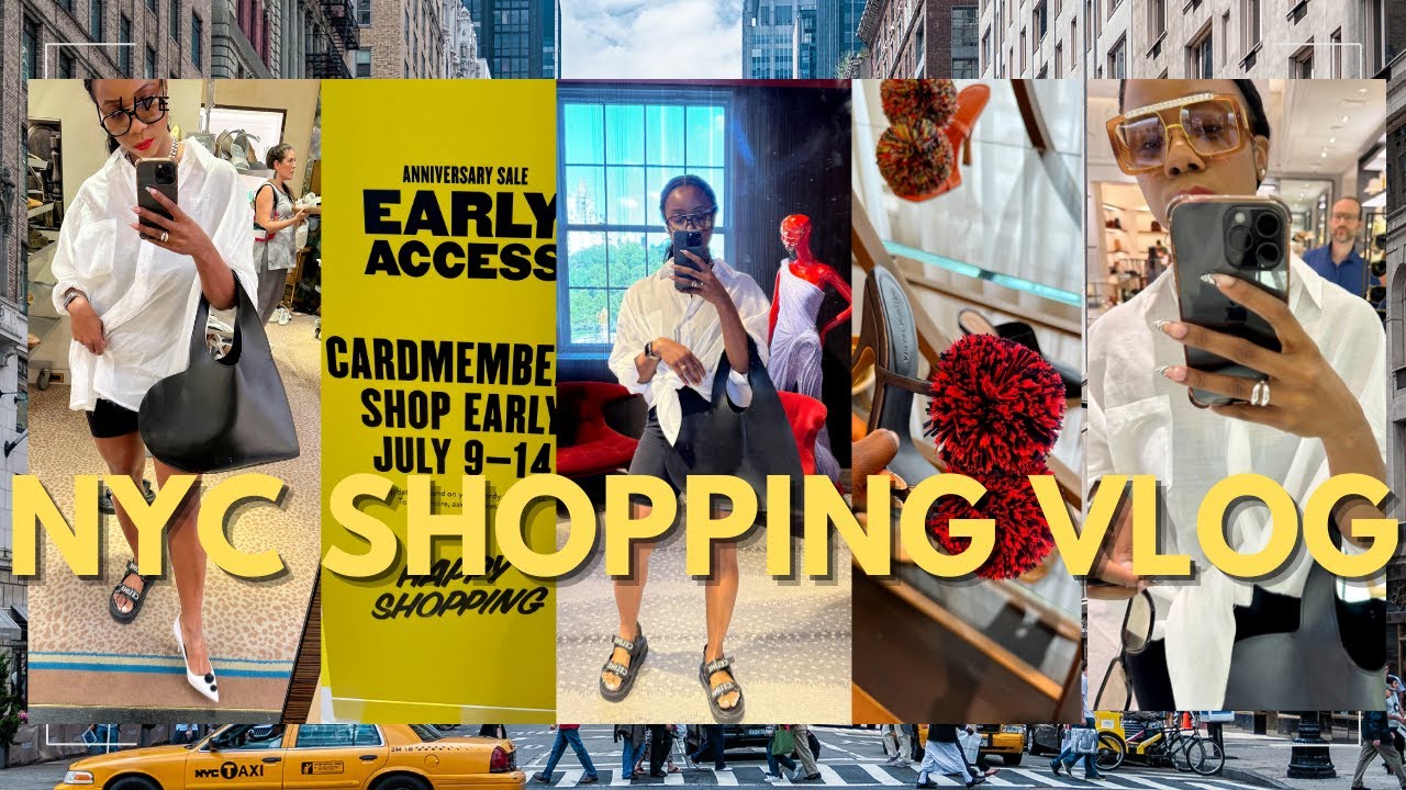 NYC Vlog | Shopping at Bergdorf Goodman & The Nordstrom Anniversary Sale