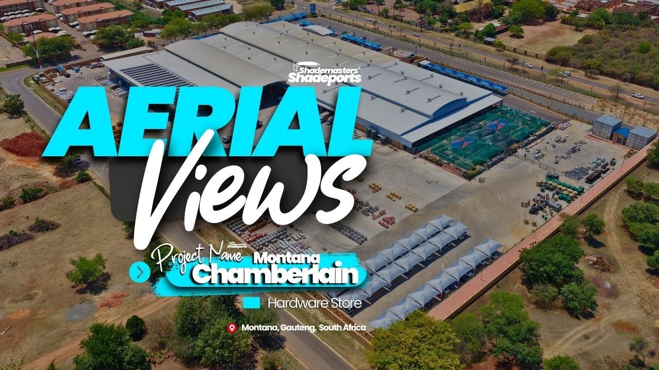 Chamberlain Montana Installation | Aerial Views | SHADEMASTERS®️Shadeports