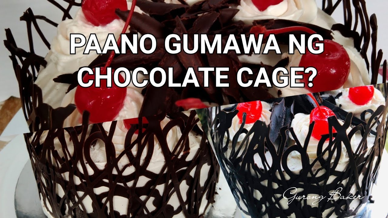 HOW TO MAKE CHOCOLATE CAGE || Black Forest Cake Cage
