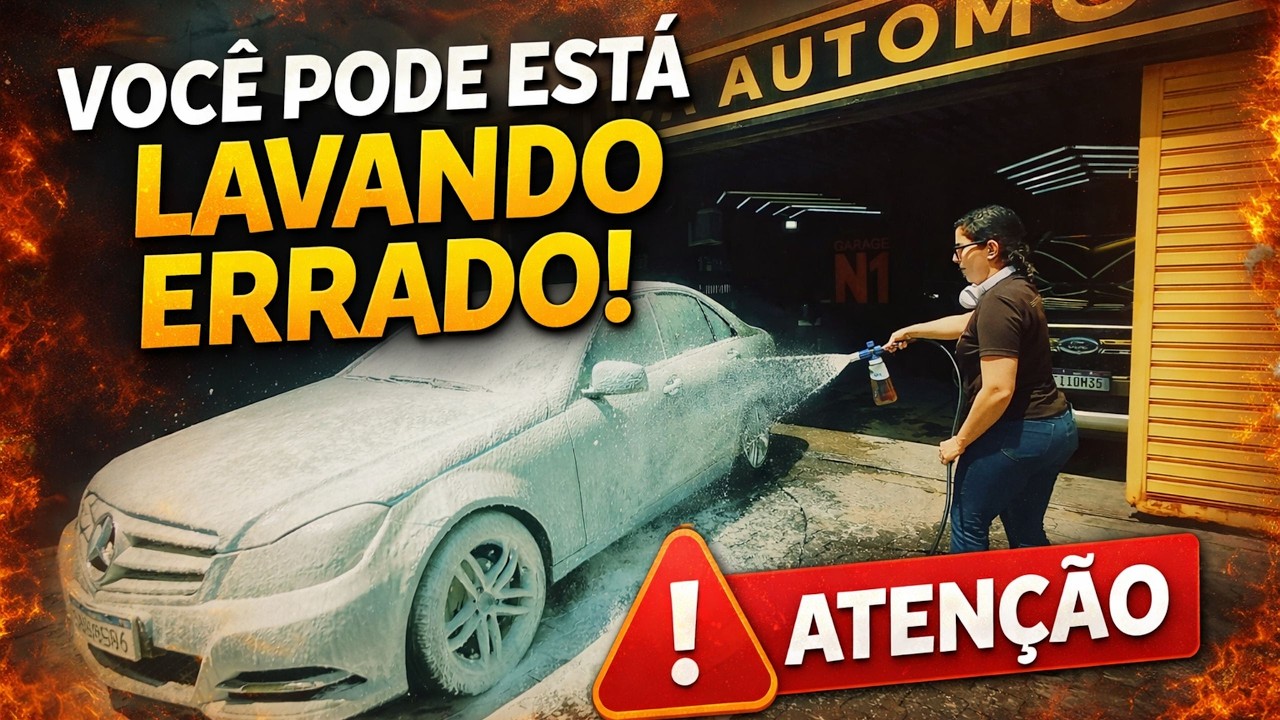 ERROS COMUNS AO LAVAR O CARRO!