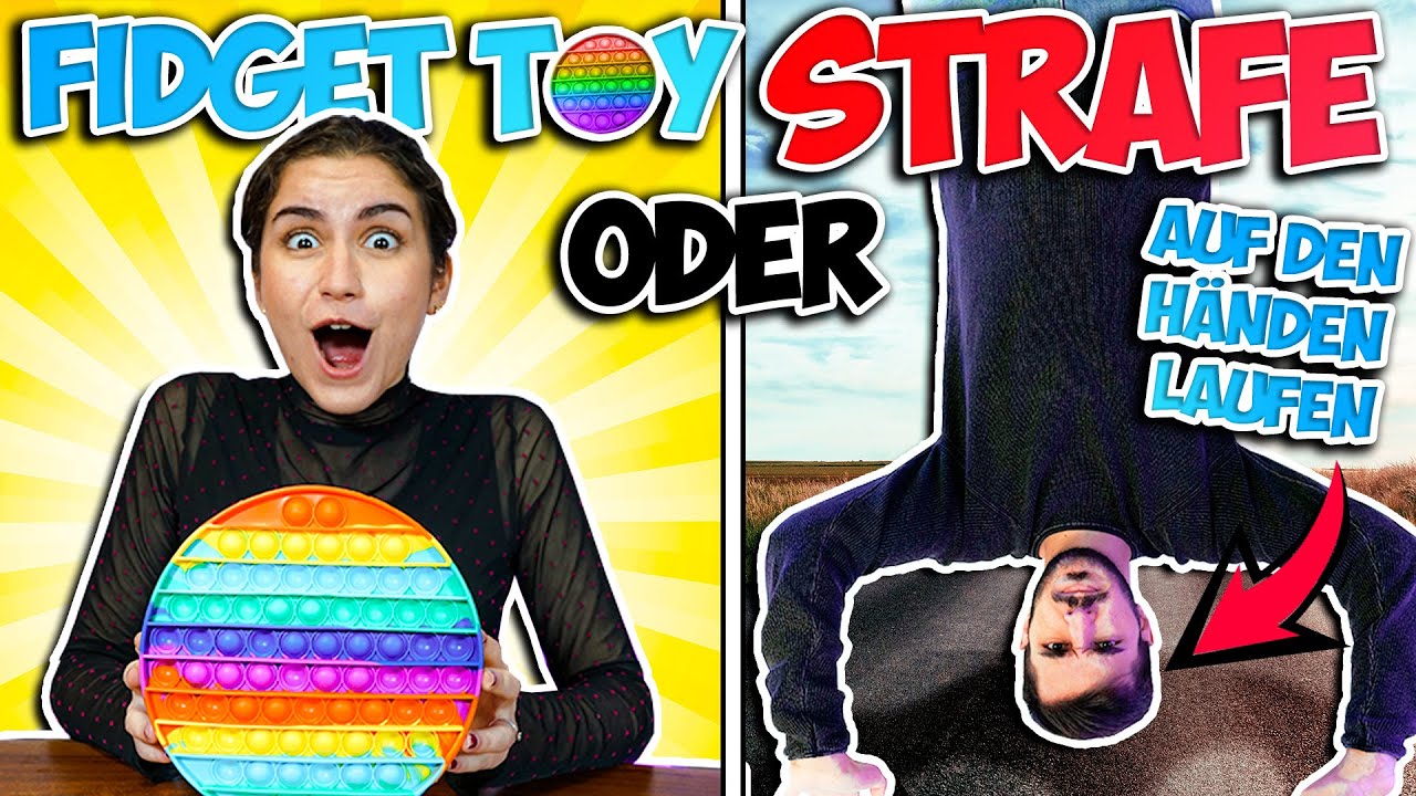 FIDGET TOY oder STRAFE!!! CHALLENGE Claudio vs. Dania! Wer bekommt Kathis fiese Pranks ab?!