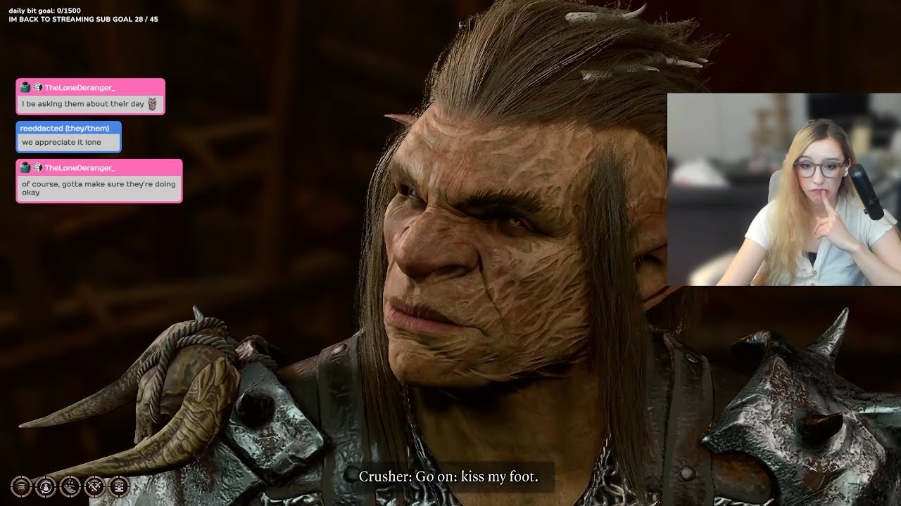 making him kiss my feet in baldurs gate 3