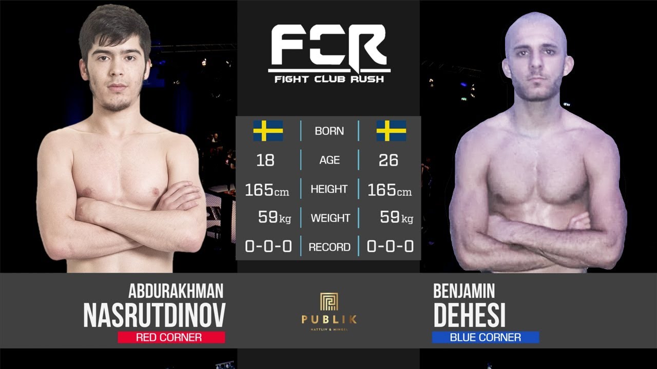 FCR 5:  Abdurakhman Nasrutdinov vs Benjamin Dehesi