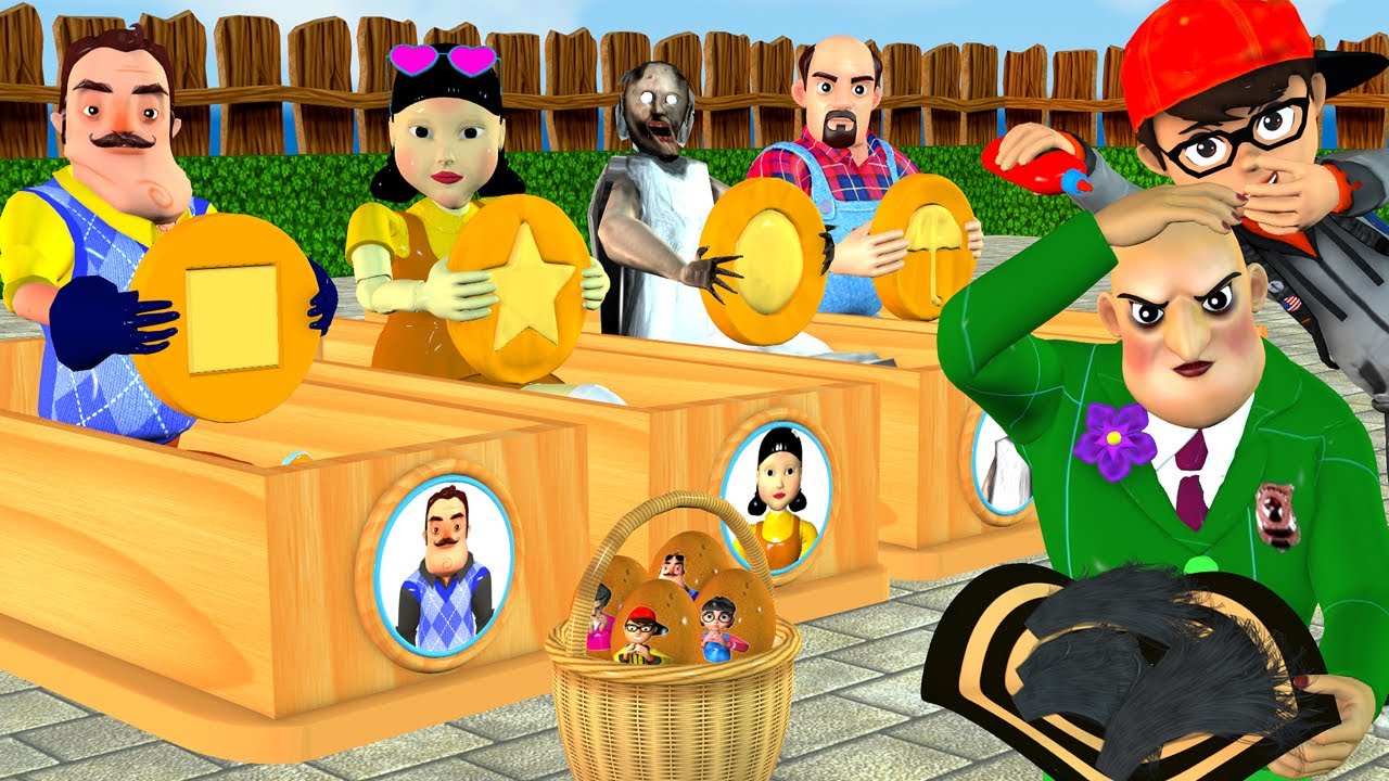 Игра «Кальмар против страшного учителя» 3D Ник Тролль Прическа Мисс Т. Присоединяйтесь к вечеринк...