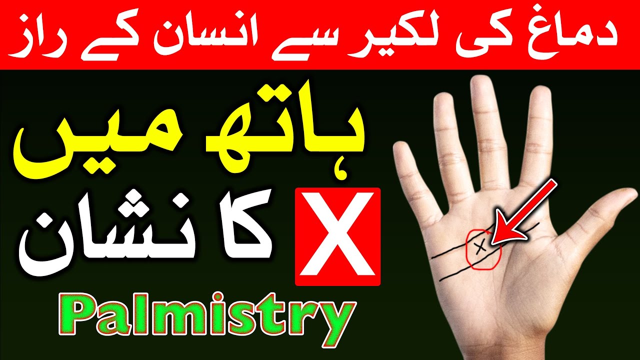 Palmistry X ka Nishan | Brain Line Dast Shanasi ilm e Jafar Urdu Mehrban Ali | دماغ کی لکیر