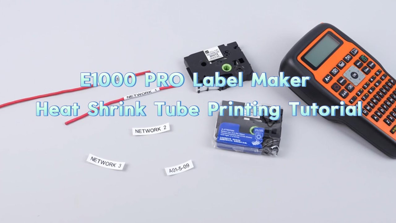 How to Print Permanent Labels on Heat Shrink Tubing | AIMO E1000 PRO Label Maker #labelmaker