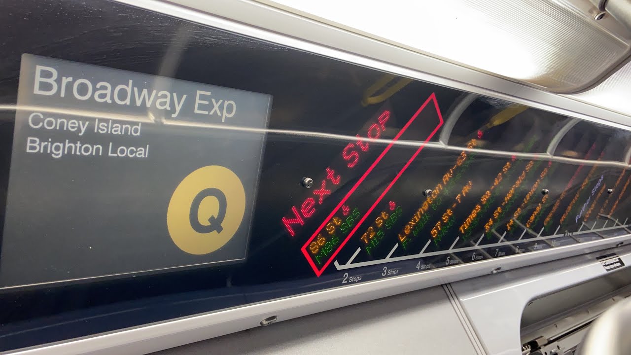 BMT Subway: R160B Siemens (Q) Train Ride from 96th Street-2nd Ave to Coney Island-Stillwell Ave