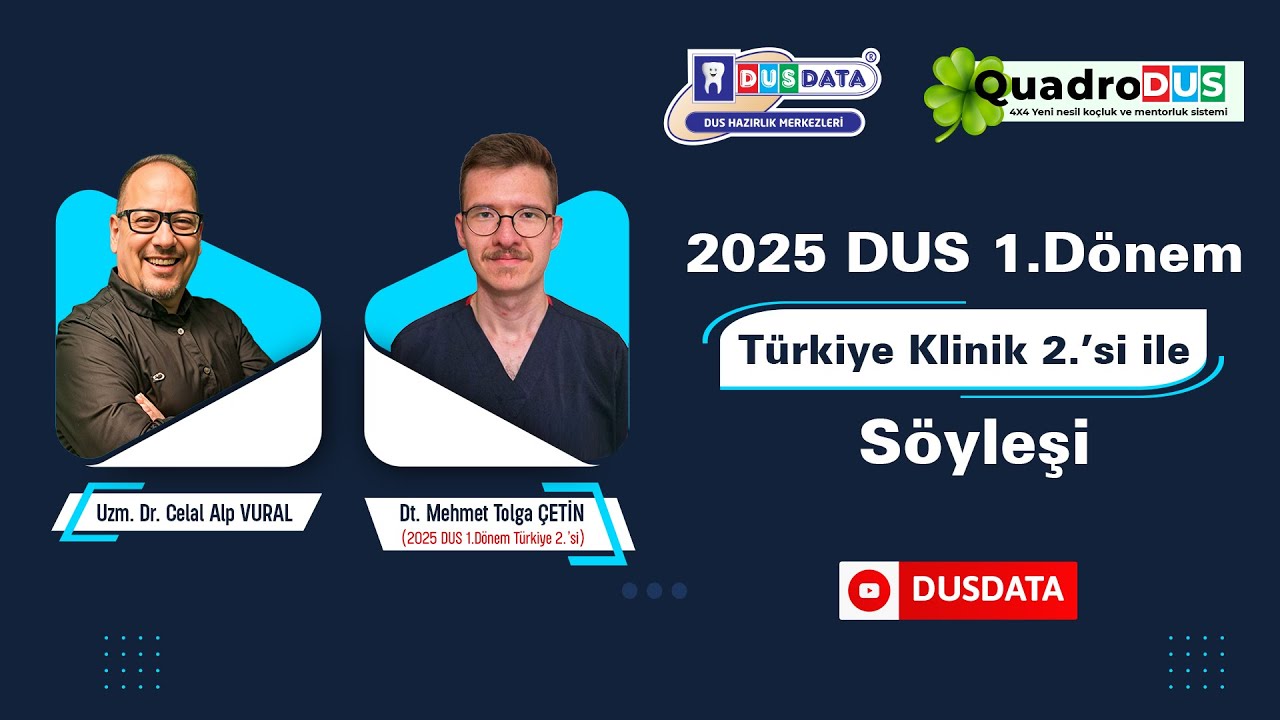 2025 1. Dönem DUS Türkiye 2.'si Tolga ÇETİN ile Söyleşi