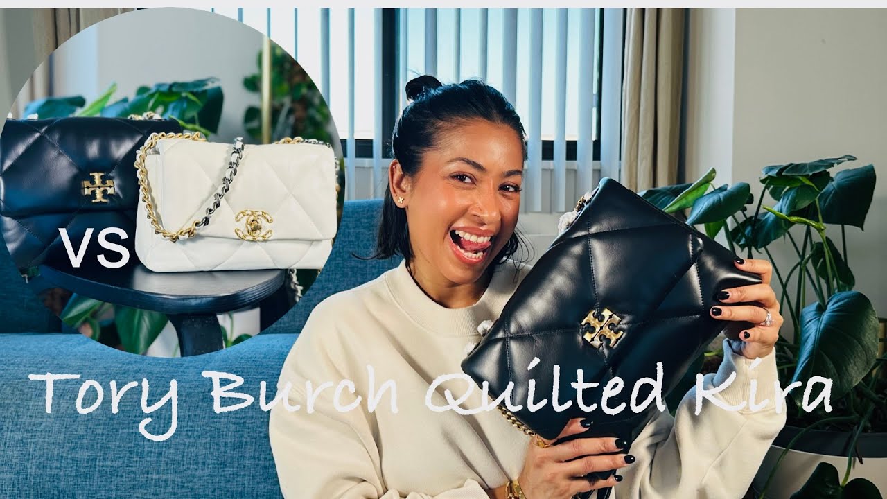 TORY BURCH QUILTED KIRA | MINI REVIEW | Comparison with CHANEL 19