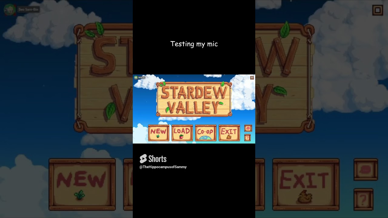 Deann and I testing out mics before stream #gaming #funny #stardewvalley