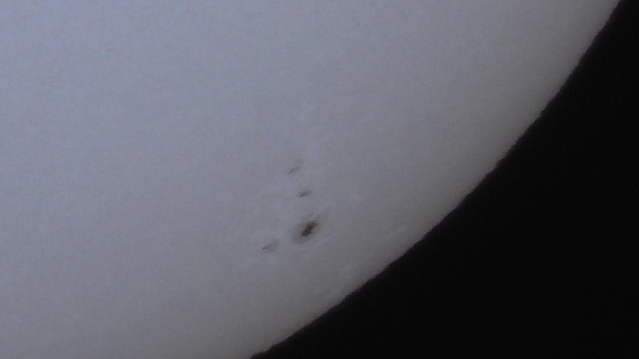 Sunspots Update - Nikon P1000 & StarVue Baader Film Filter- 16:30 Thursday 12th March 2026 Gibraltar