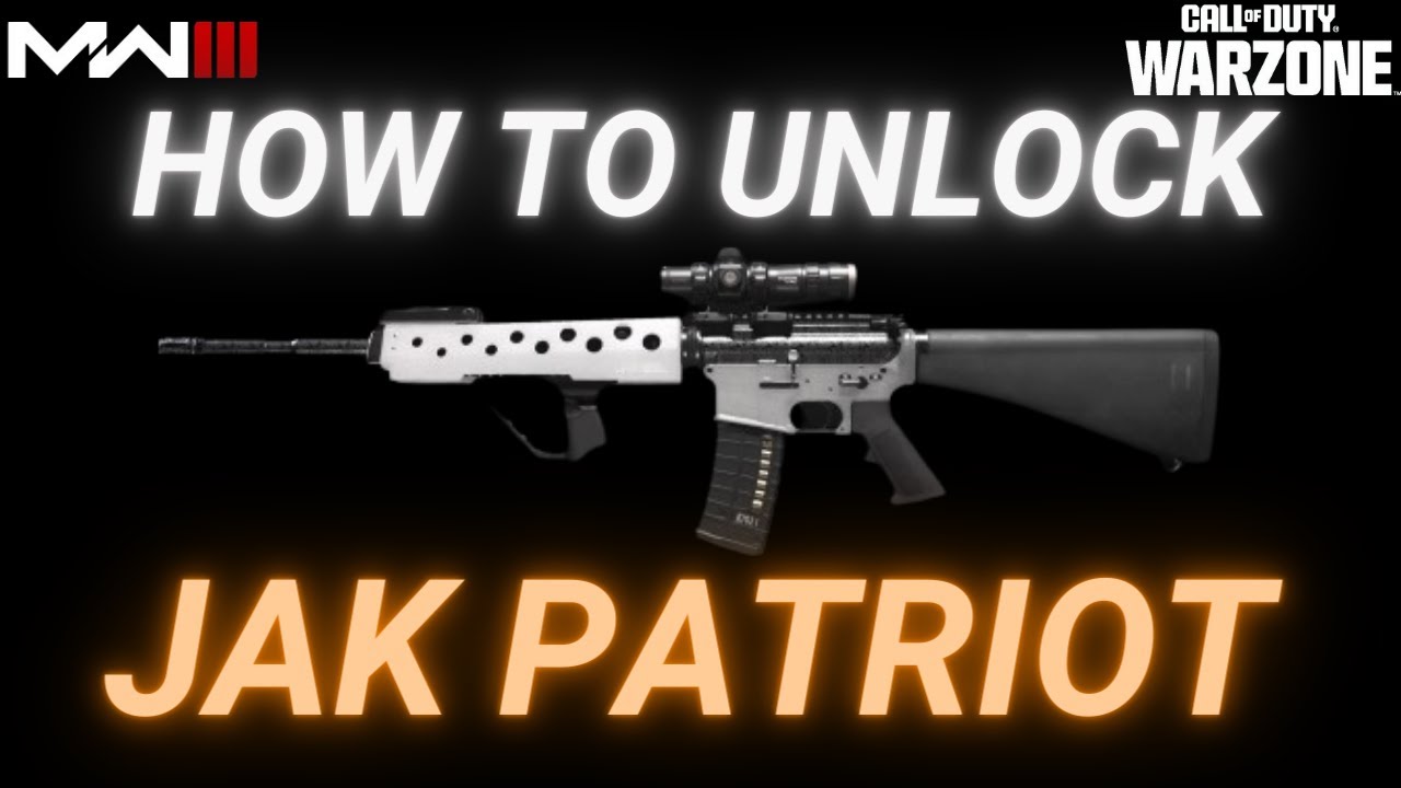 Unlock *NEW* JAK PATRIOT M16 FAST/EASY - Modern Warfare 3 Season 3 Reloaded