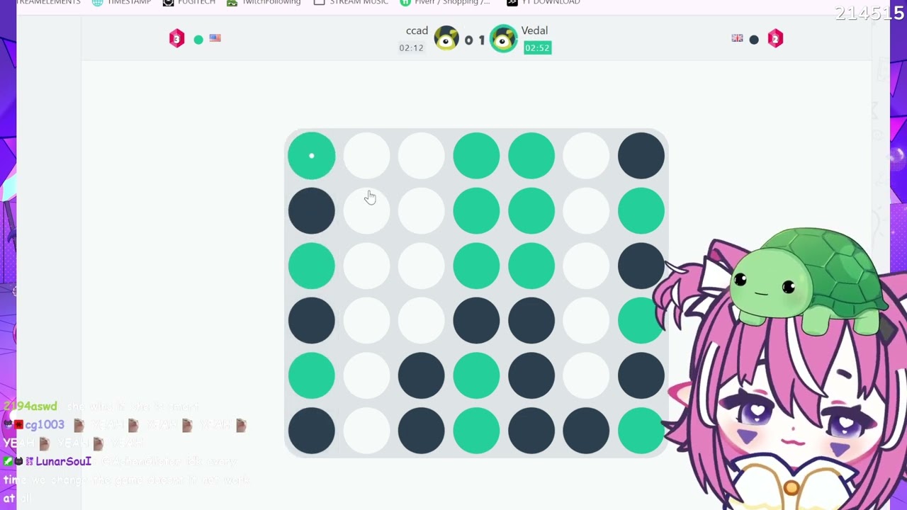 Camila And Vedal Connect 4 Rematch ( Without Cheating AI)
