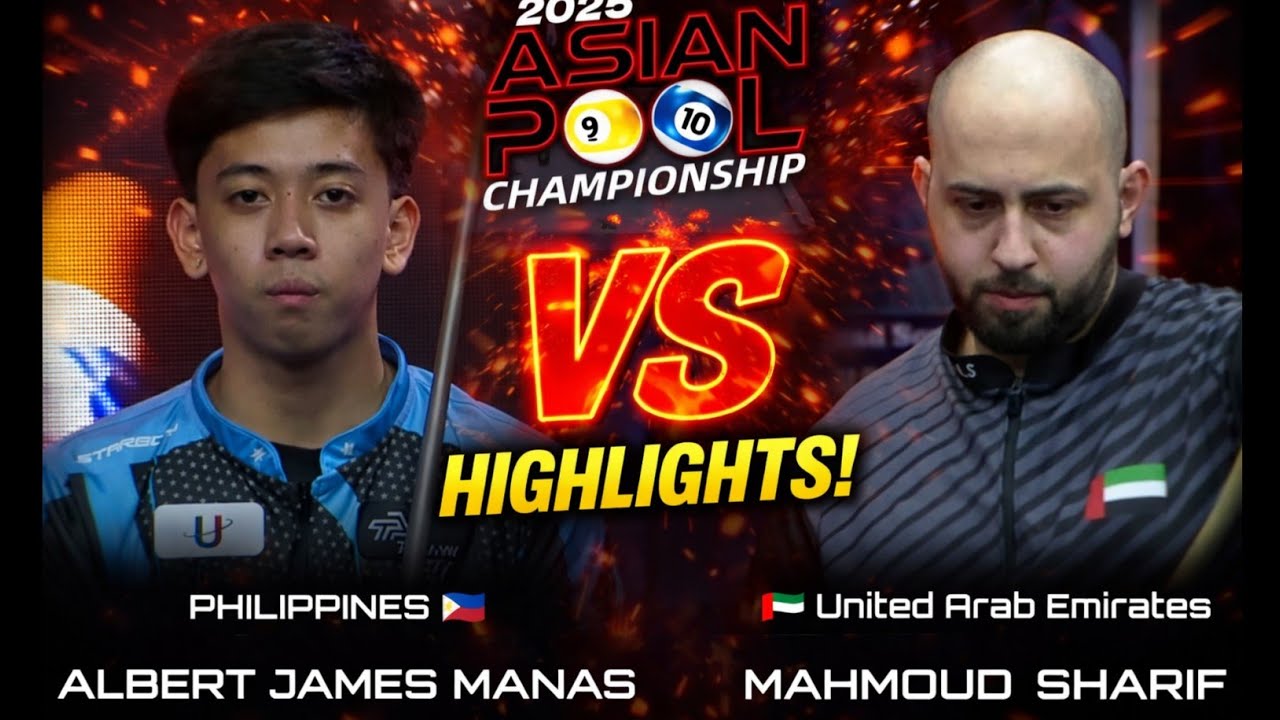 ALBERT JAMES MANAS VS. MAHMOUD SHARIF | 10-ball Tournament 2026 - HIGHLIGHTS