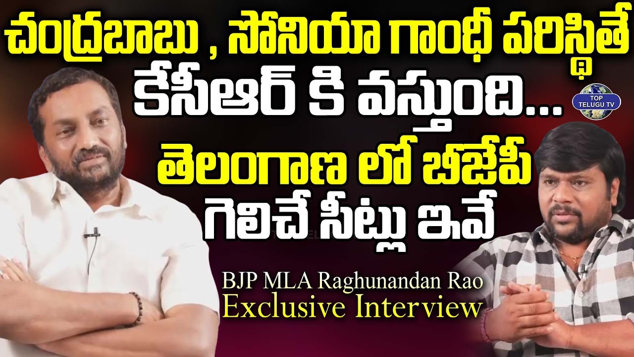 MLA Raghunandan Rao About CM KCR | Telangana BJP | BS Talk Show | Top Telugu TV