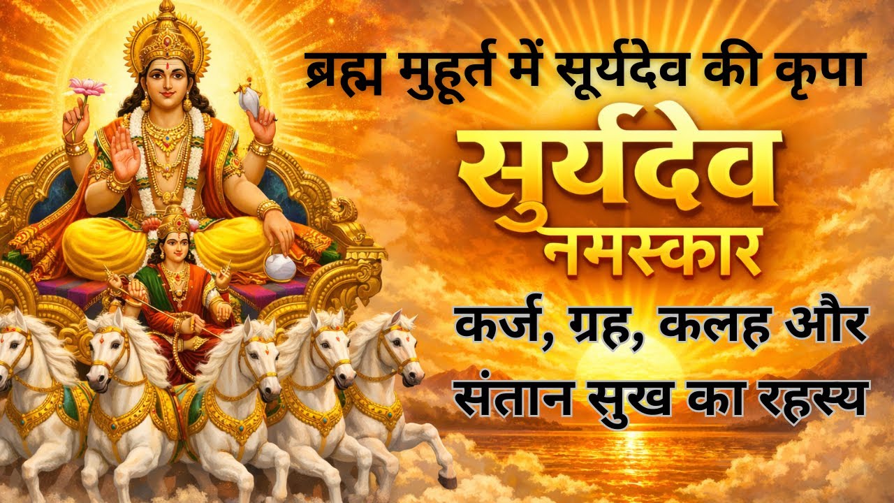 ब्रह्म मुहूर्त सूर्यदेव नमस्कार | कर्ज़, ग्रह दोष, कलह और संतान सुख के रहस्य | Healing #viral