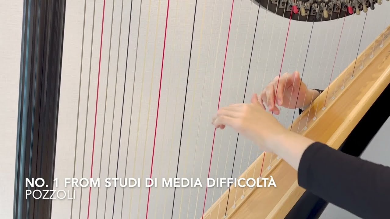 Classical Harp Music: Pozzoli - No. 1 from Studi di media difficoltà