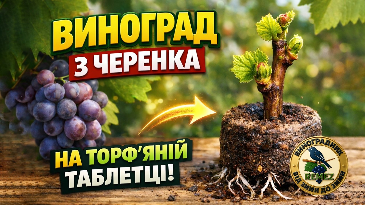 Укорінення живців винограду на торф’яній таблетці — простий і ефективний спосіб