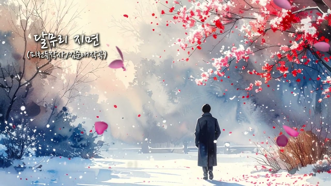 달무리지면 (피천득작사/김순애작곡)