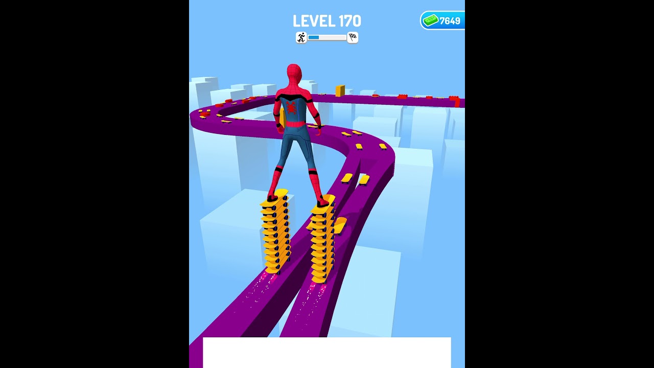 Spiderman Skacker Stacker - Fun Mobile Gameplay #shorts level(170)
