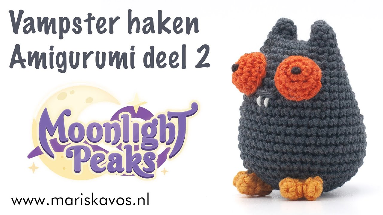 Vampster knuffel haken video handleiding - Nederlands - Deel 2