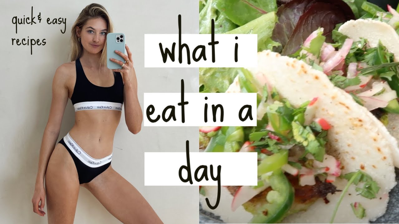 What I Eat in a Day as a model to stay fit, lean & healthy // quick & easy, healthy recipes