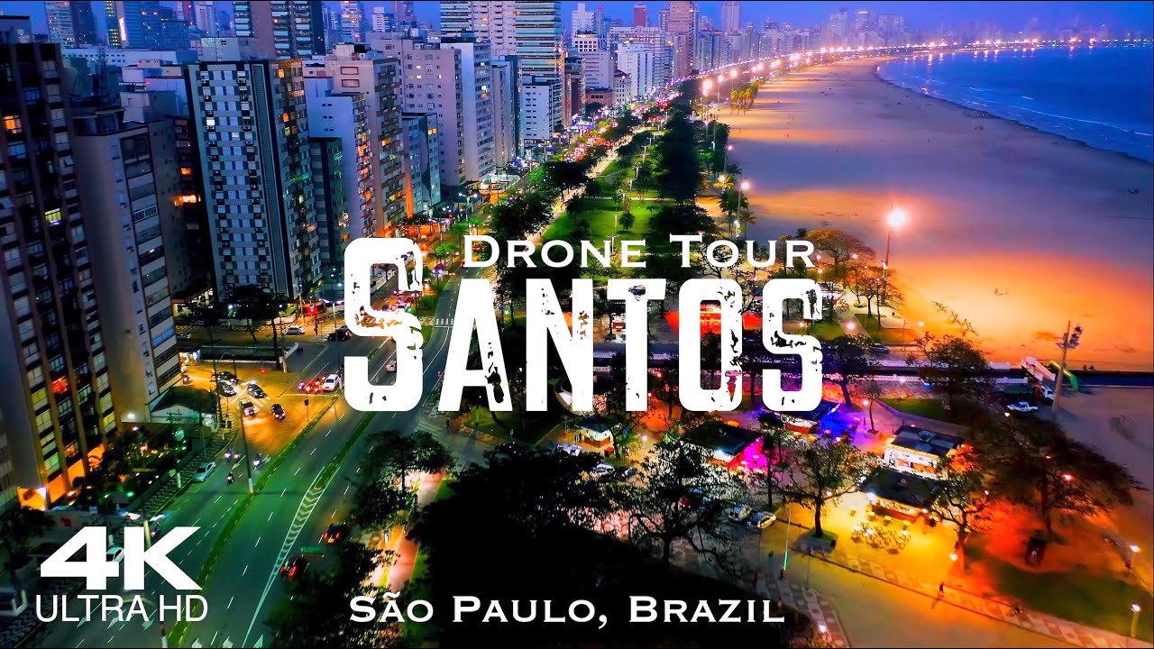 SANTOS 🇧🇷 Drone Aerial 4K | S&atilde;o Paulo Brazil Brasil