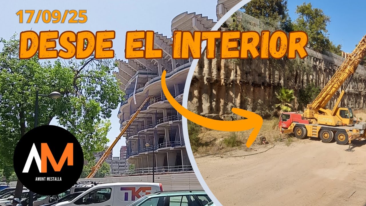 🚨 EXCLUSIVA 🚨 Vlog Nou Mestalla (17/09/2025) | Así se ve el NUEVO MESTALLA por dentro