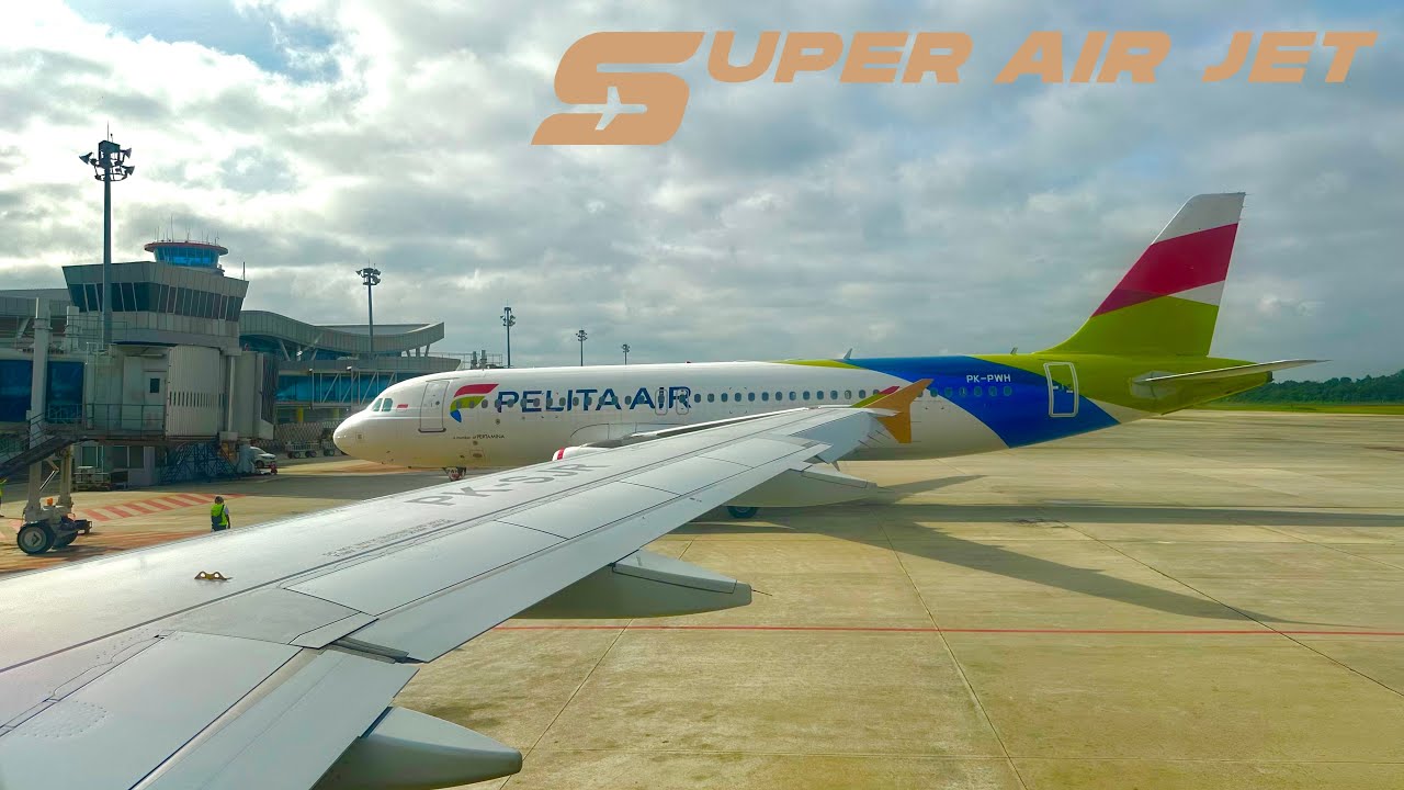 Pushback - Take Off Pekanbaru Super Air Jet Airbus A320 | IU 911 PK-SJR