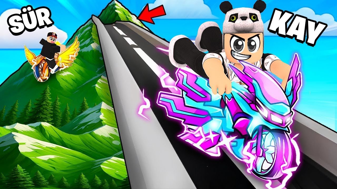 ROKET MOTOSİKLETLE DAĞDAN KAYDIM!! 🚀 KİMSE TUTAMADI - Roblox