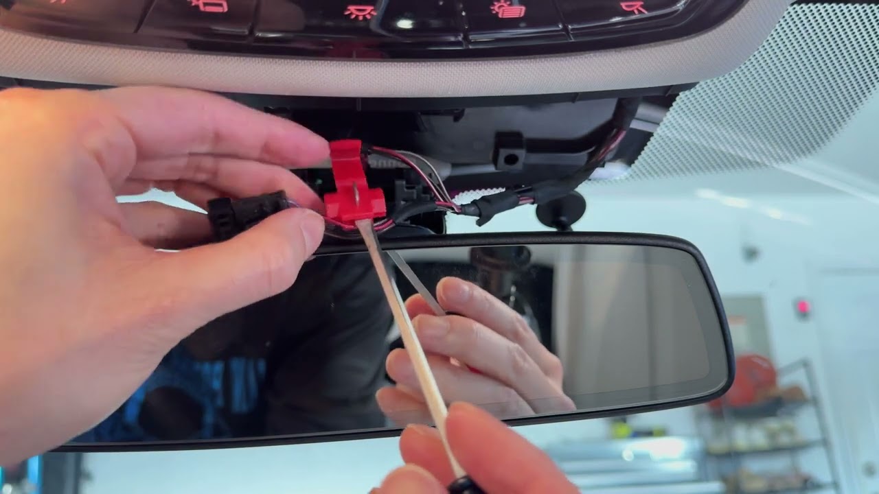 BMW 745e 2015-2022  G11 G12 745e 740 750 Accessory Mirror Wire Tap For Dash Cam / Radar Detector