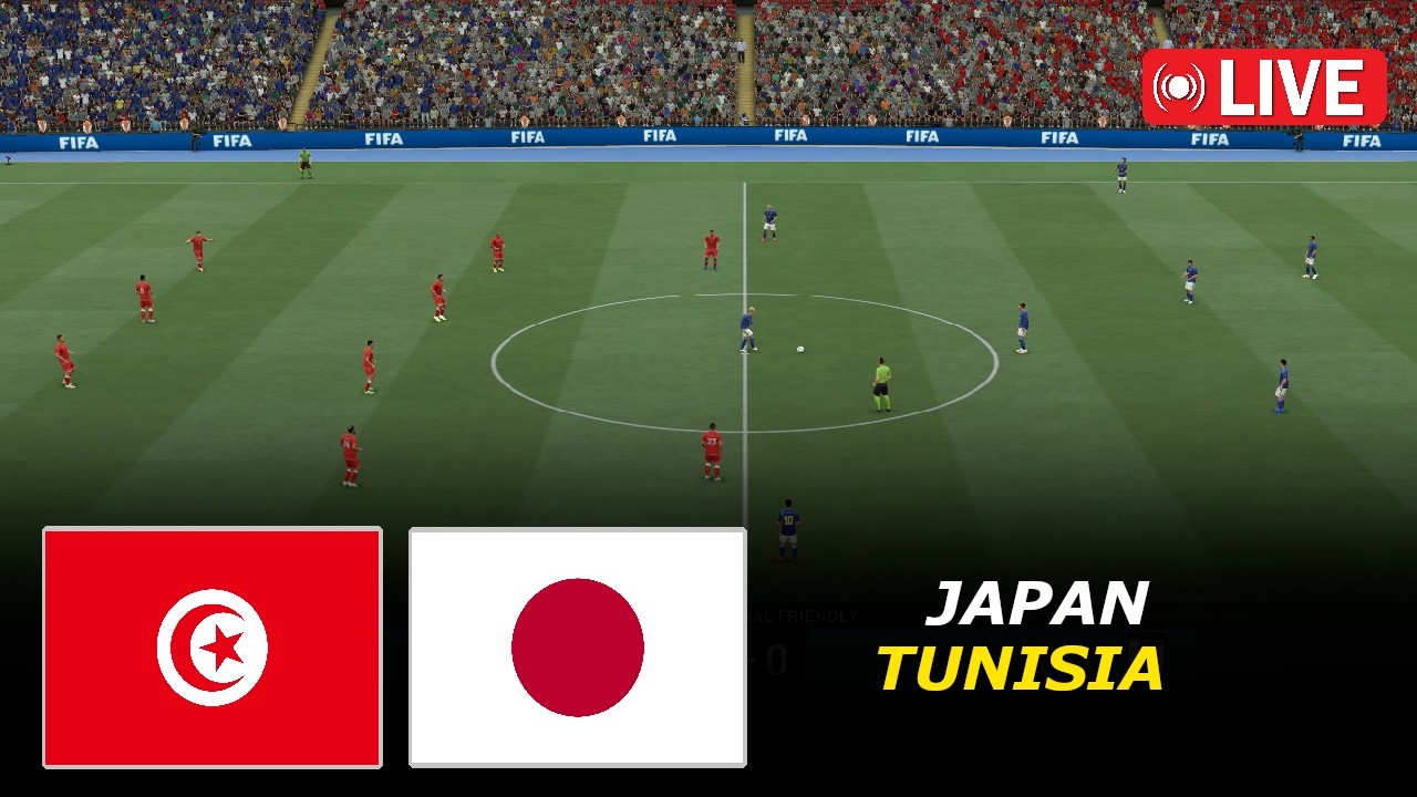 🔴Tunisia vs Japan Live | World Cup 2026 | eFootball PES21 Video game Simulation