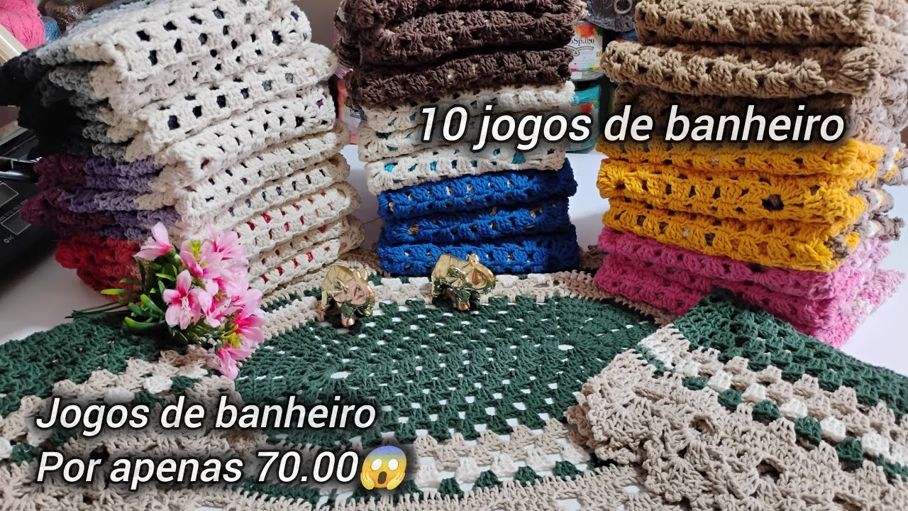 Produção de 10 jogos de banheiro no atacado para revenda 